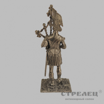 фото — оловянный солдатик «волынщик 92-го гордона полка 1815 г.». гк